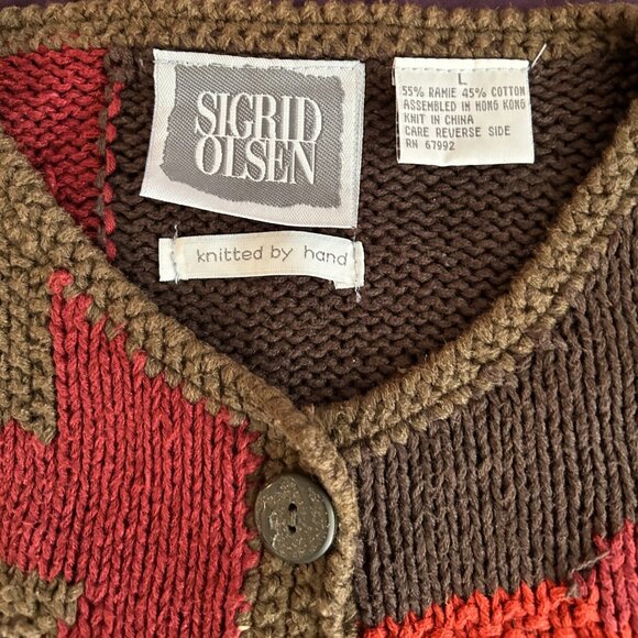Sigrid Olsen Vintage Cardigan Sweater - Picture 2 of 2